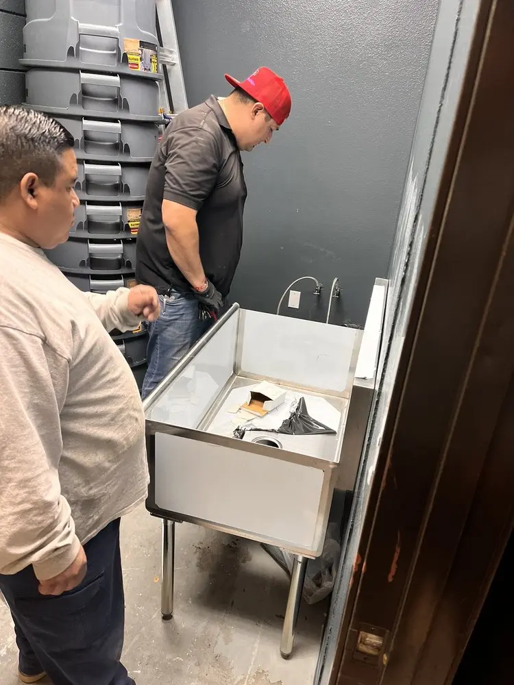 Commercial plumbing and sink installation in Southwest Meridian