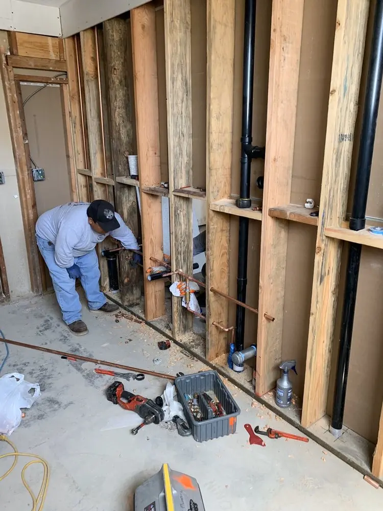 Commercial rough-in plumbing for Gas Line Repair in Southwest Meridian